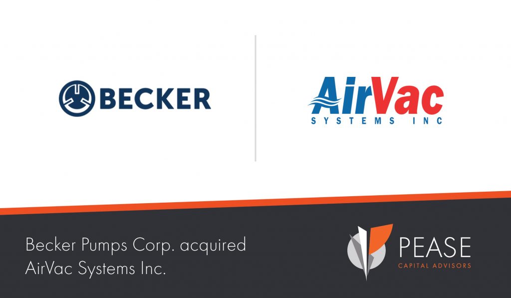 Becker Pumps Corp. acquired AirVac Systems Inc.